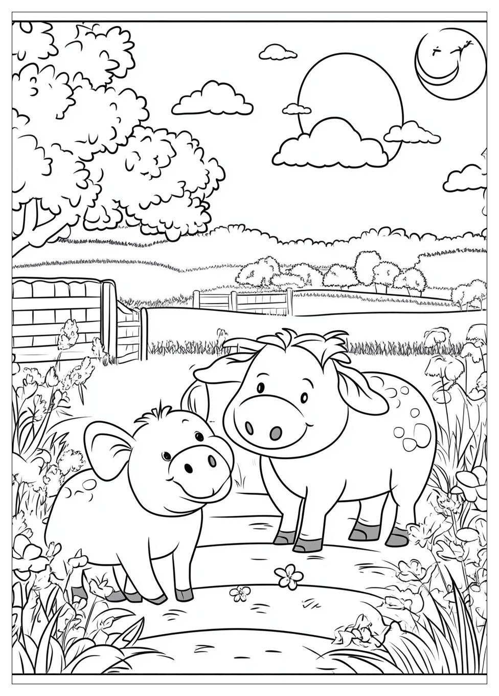 Bauernhoftiere Ausmalbilder 17