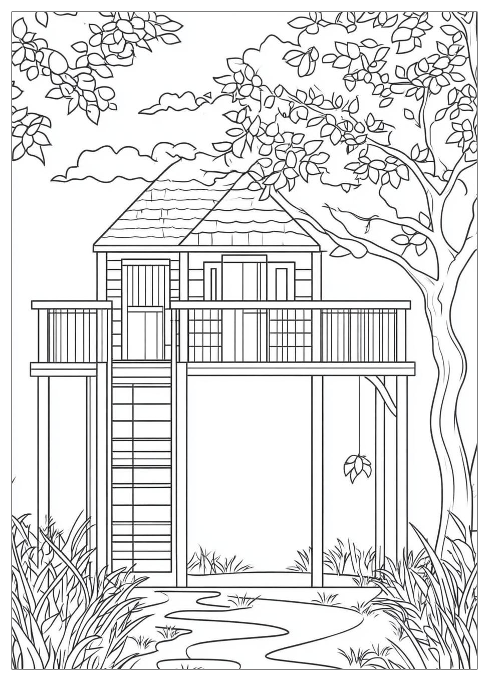 Baumhaus Ausmalbilder 15