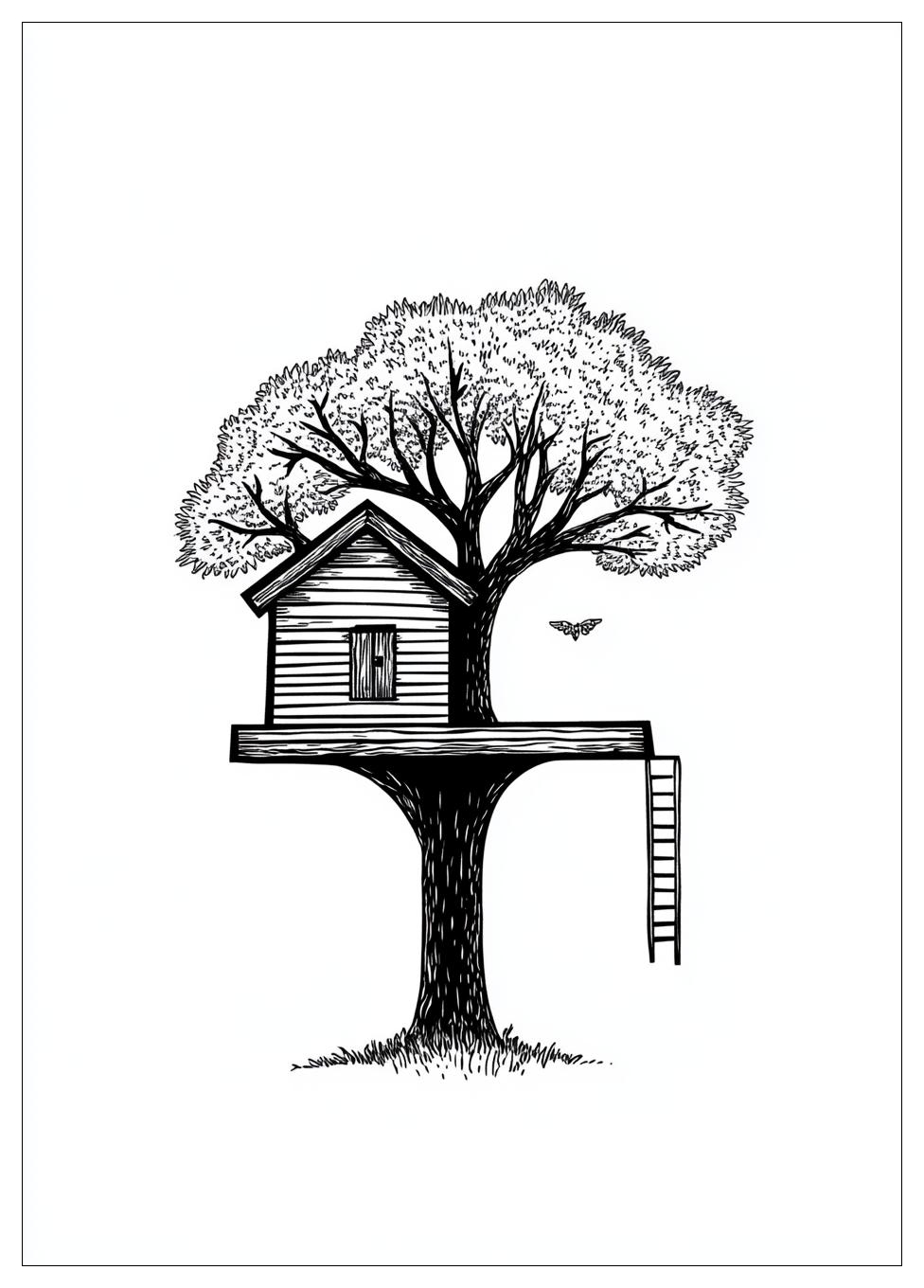 Baumhaus Ausmalbilder 6