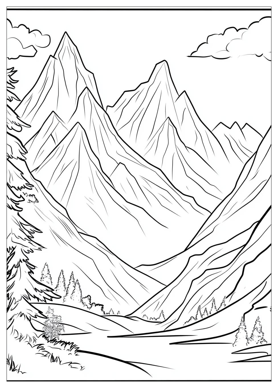 Berg Ausmalbilder 1