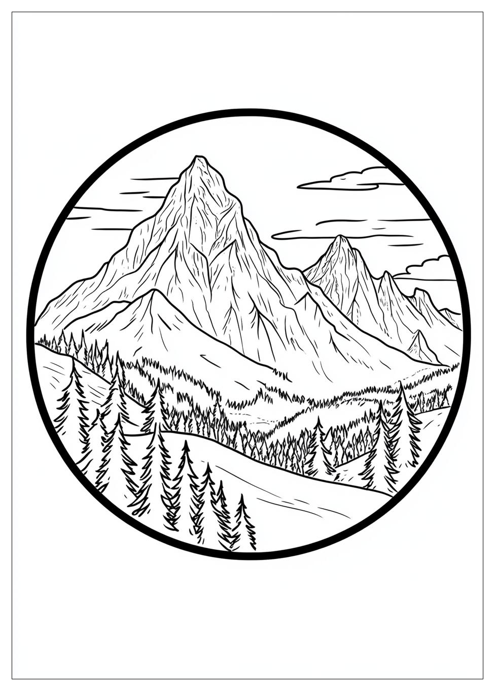 Berg Ausmalbilder 6