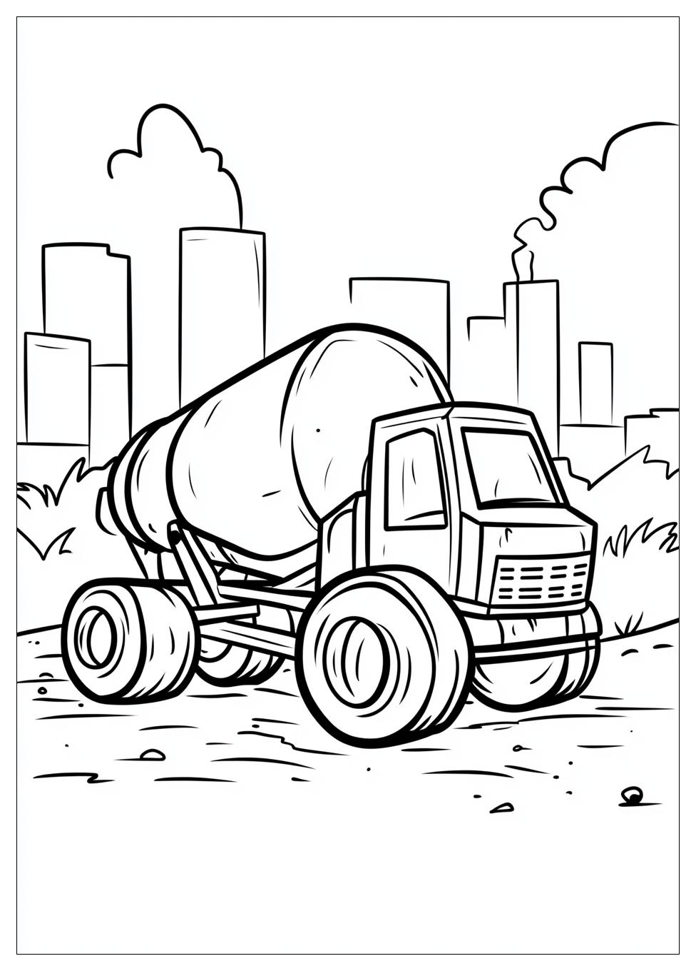 Betonmischer Ausmalbilder 10