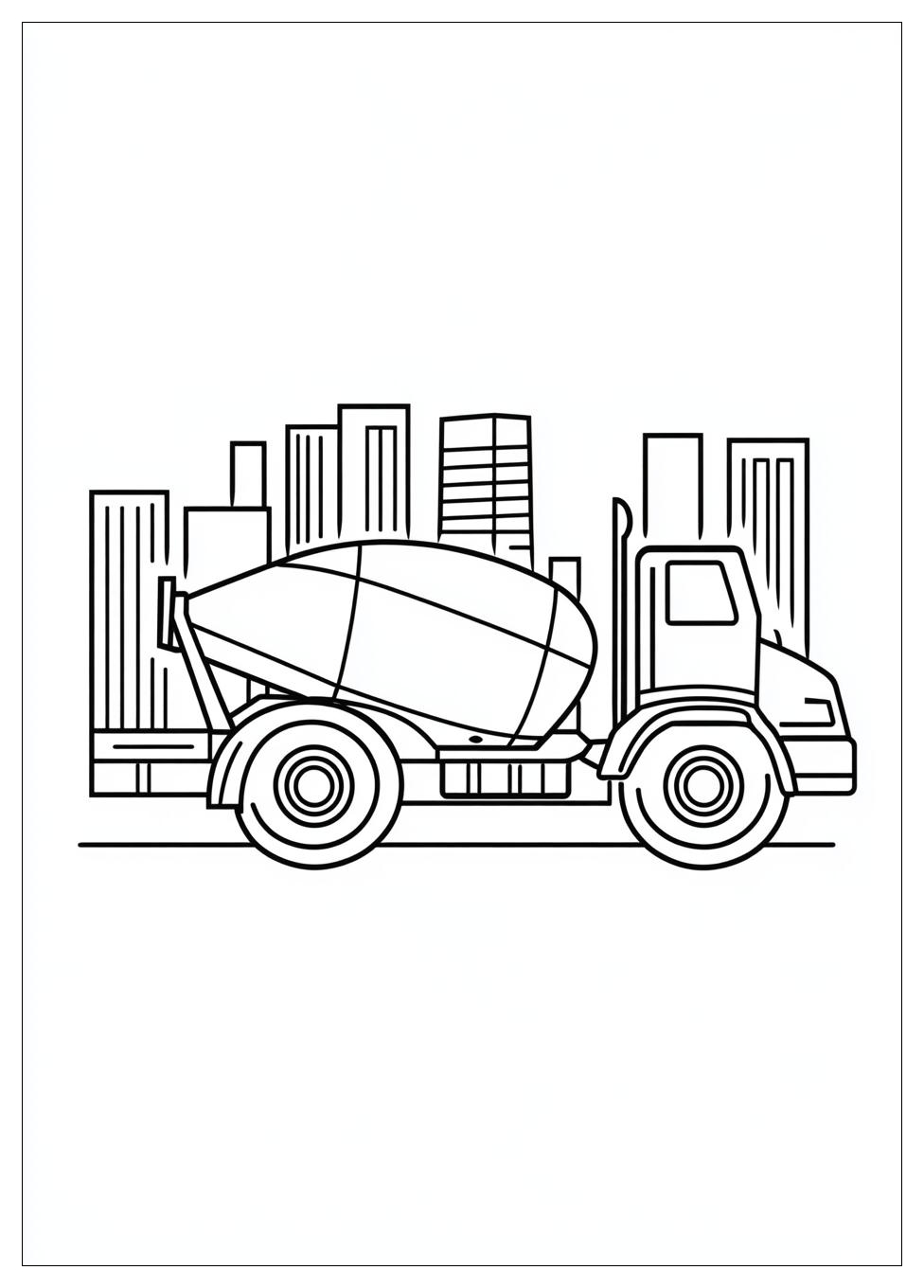 Betonmischer Ausmalbilder 12