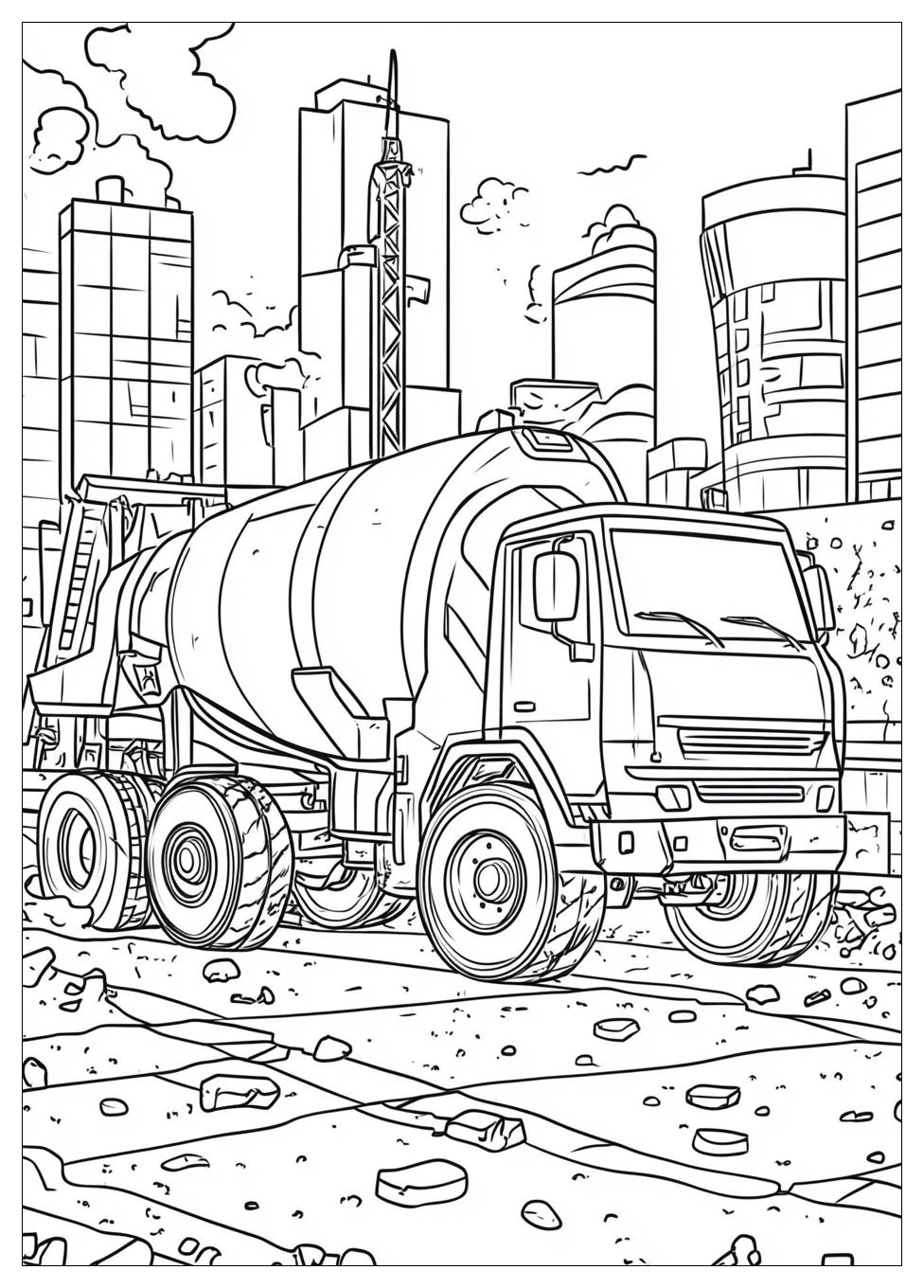 Betonmischer Ausmalbilder 14