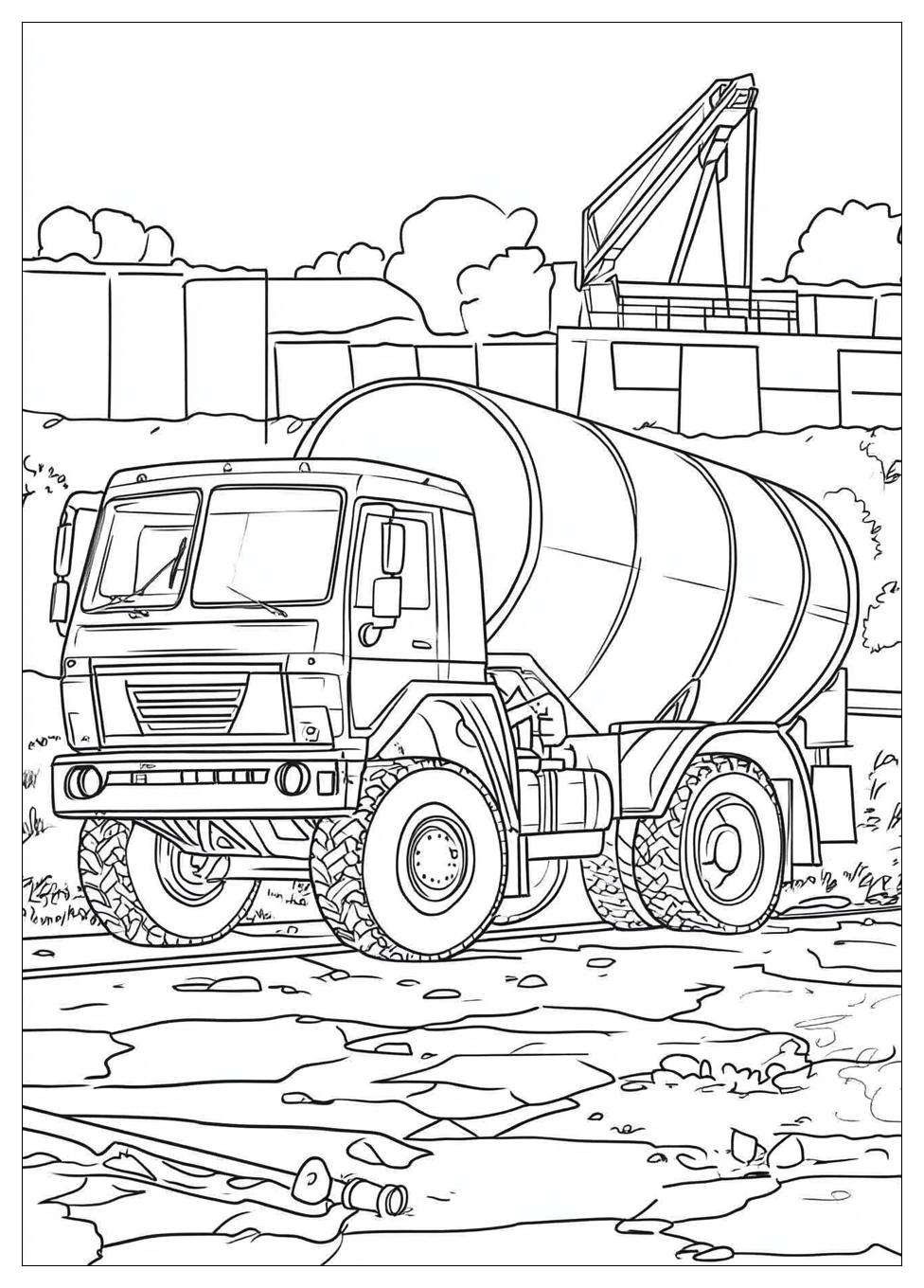 Betonmischer Ausmalbilder 17