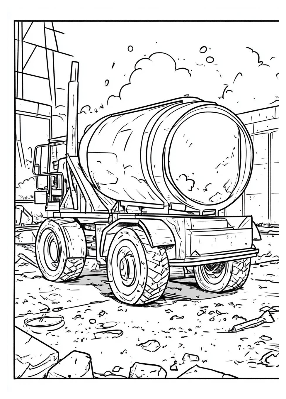 Betonmischer Ausmalbilder 2