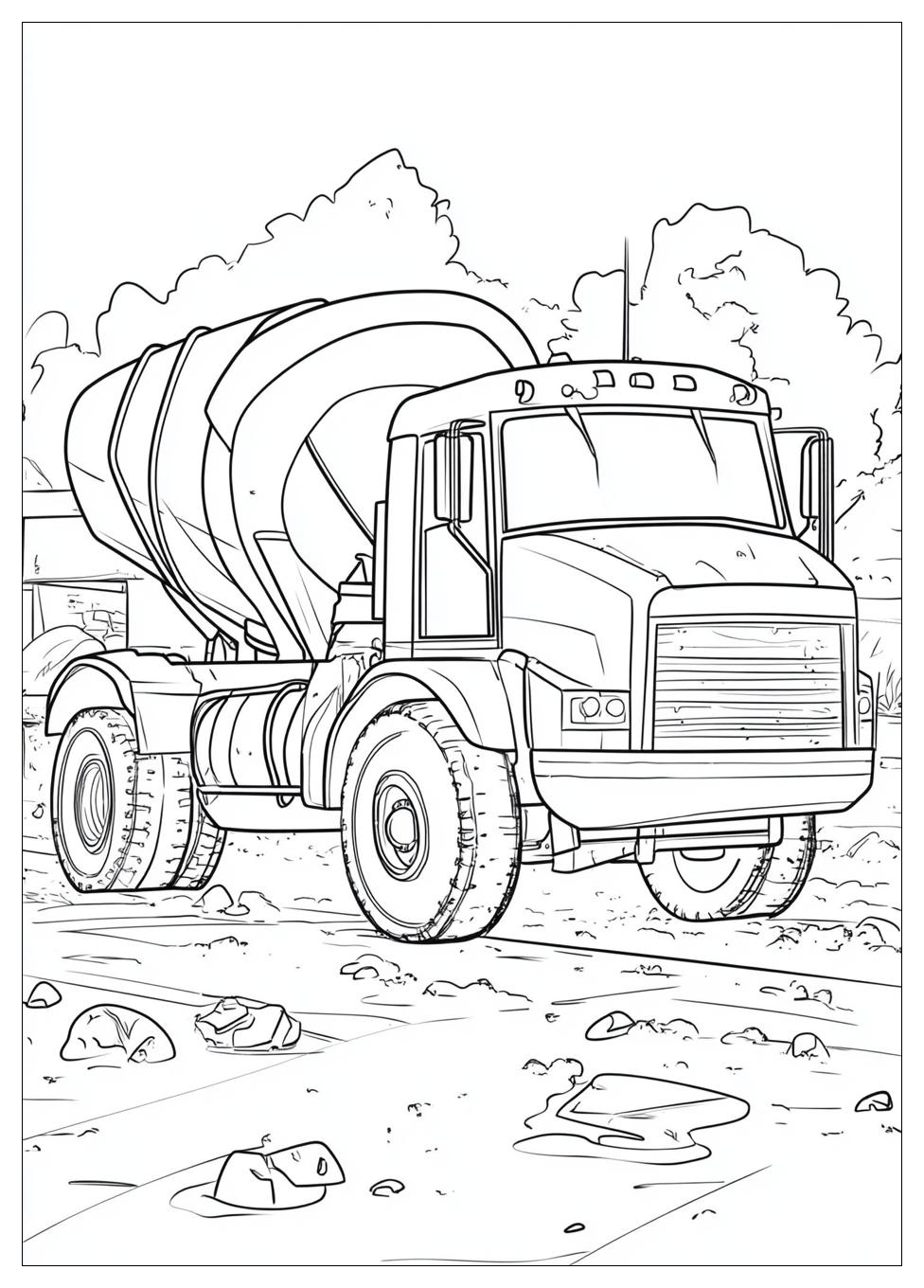Betonmischer Ausmalbilder 20