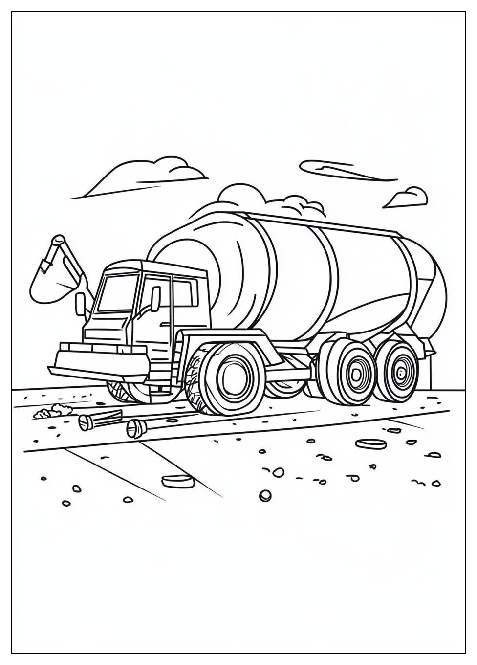Betonmischer Ausmalbilder 6