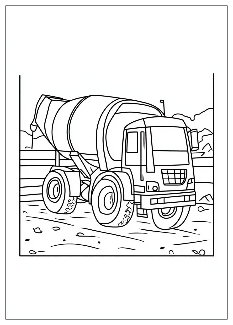 Betonmischer Ausmalbilder 8