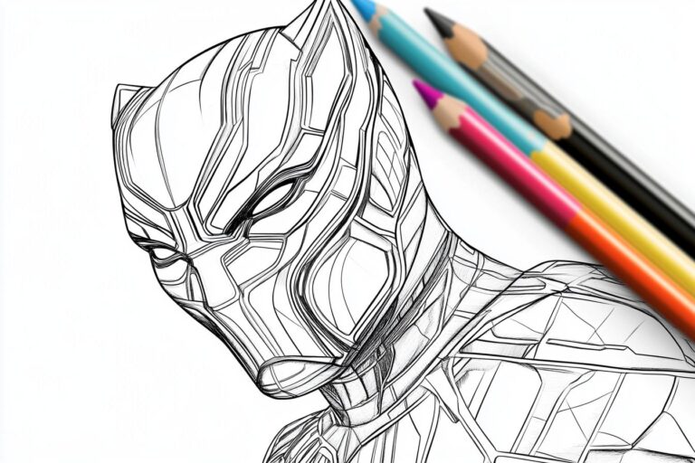 Black Panther Ausmalbilder : Black Panther zum Ausmalen – Kreativität und Fantasie