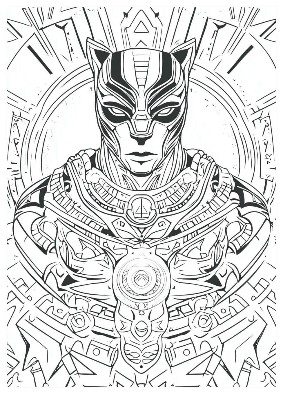 Black Panther Ausmalbilder 11