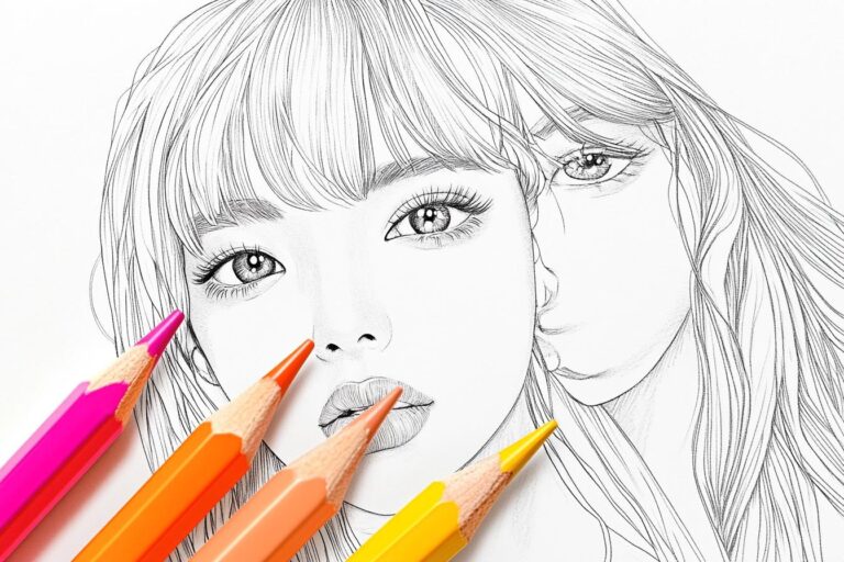 Blackpink Ausmalbilder : Blackpink zum Ausmalen – Kreativität für Fans