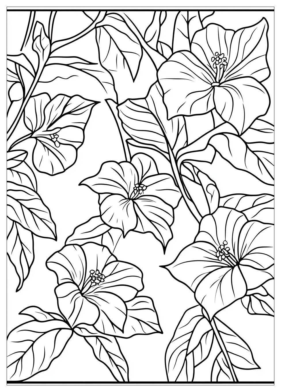 Blumenranke Ausmalbilder 12