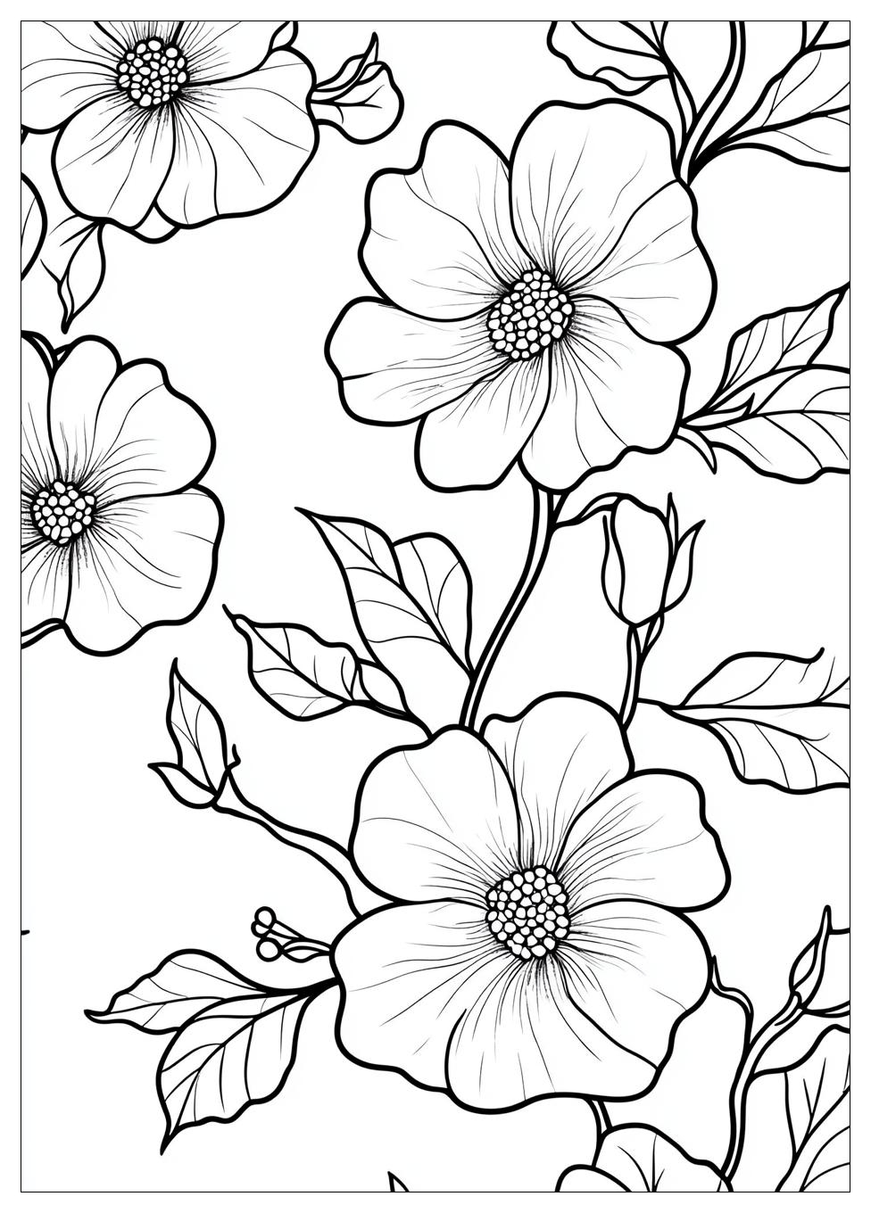 Blumenranke Ausmalbilder 13