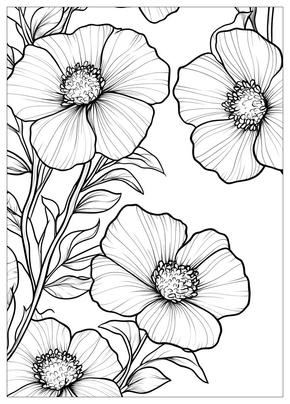 Blumenranke Ausmalbilder 16