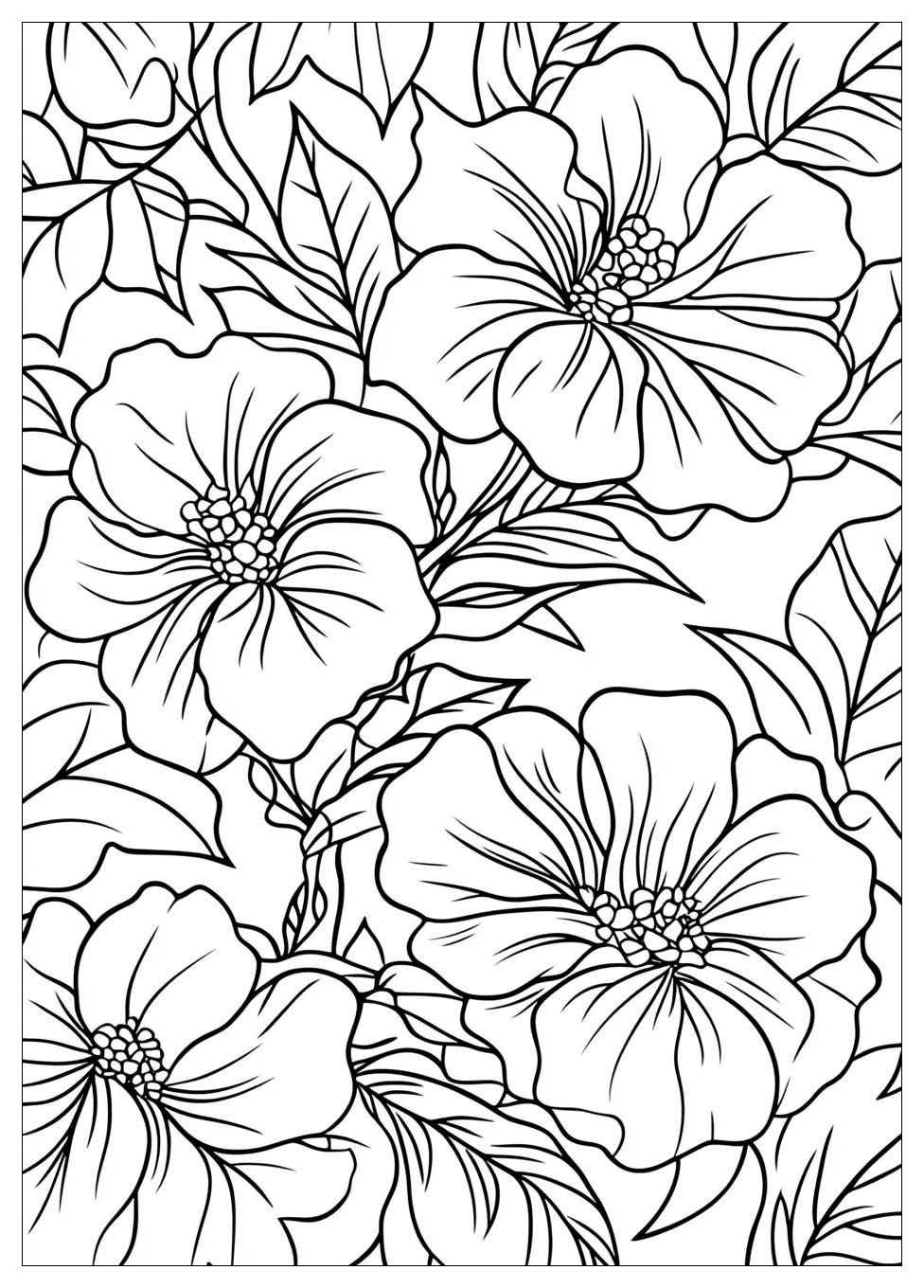 Blumenranke Ausmalbilder 21