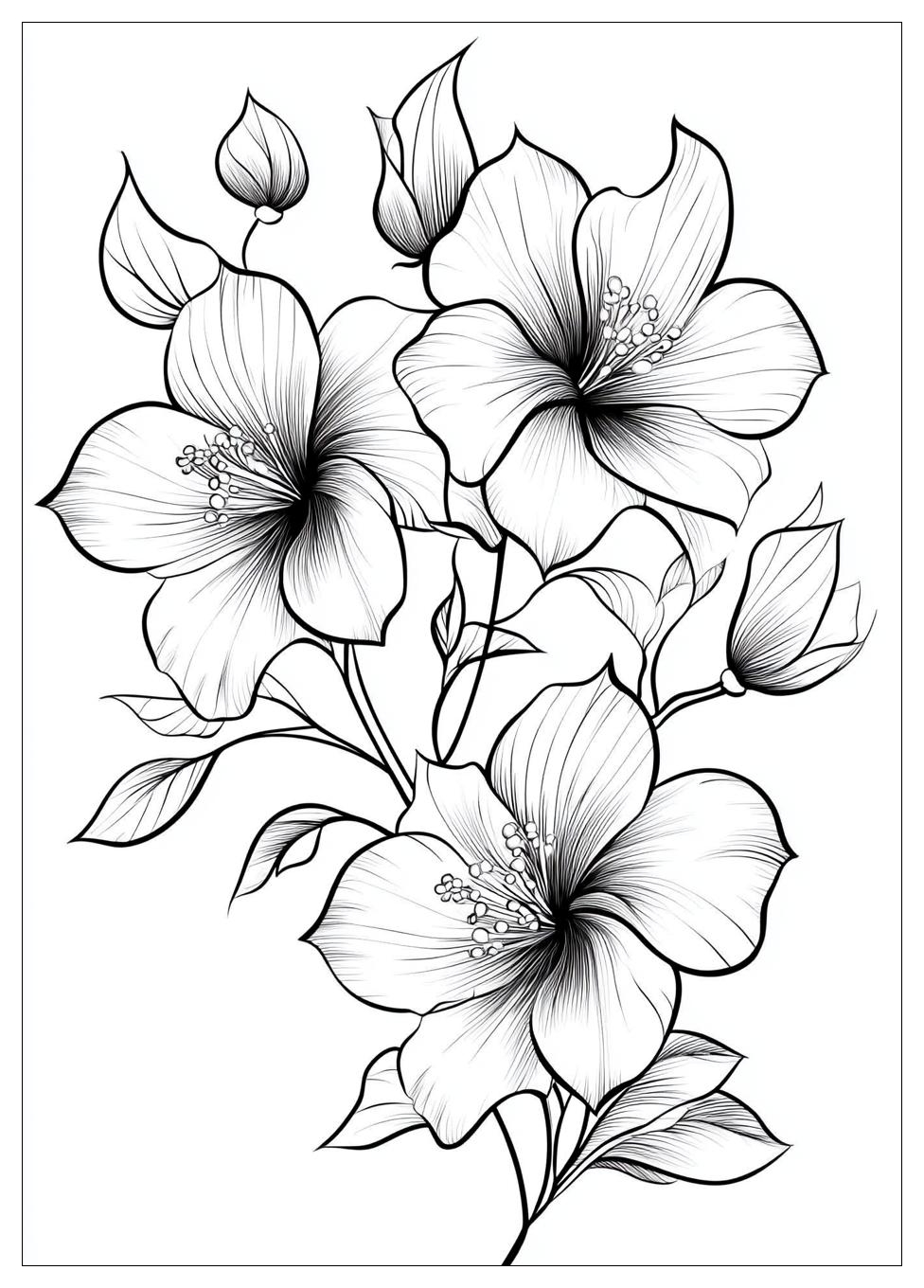 Blumenranke Ausmalbilder 22