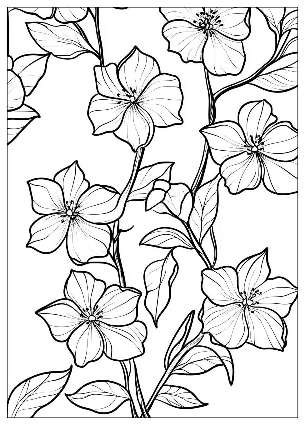 Blumenranke Ausmalbilder 23