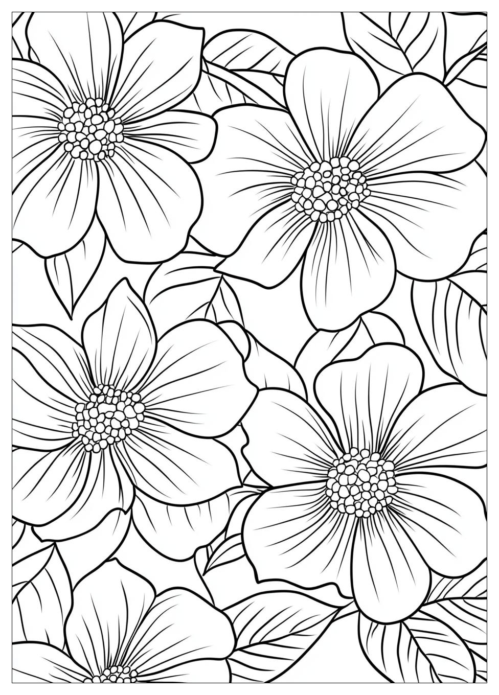 Blumenranke Ausmalbilder 7
