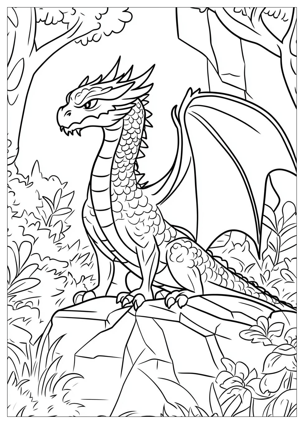 Böse Drachen Ausmalbilder 1