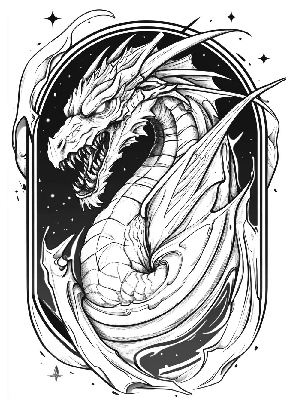 Böse Drachen Ausmalbilder 17