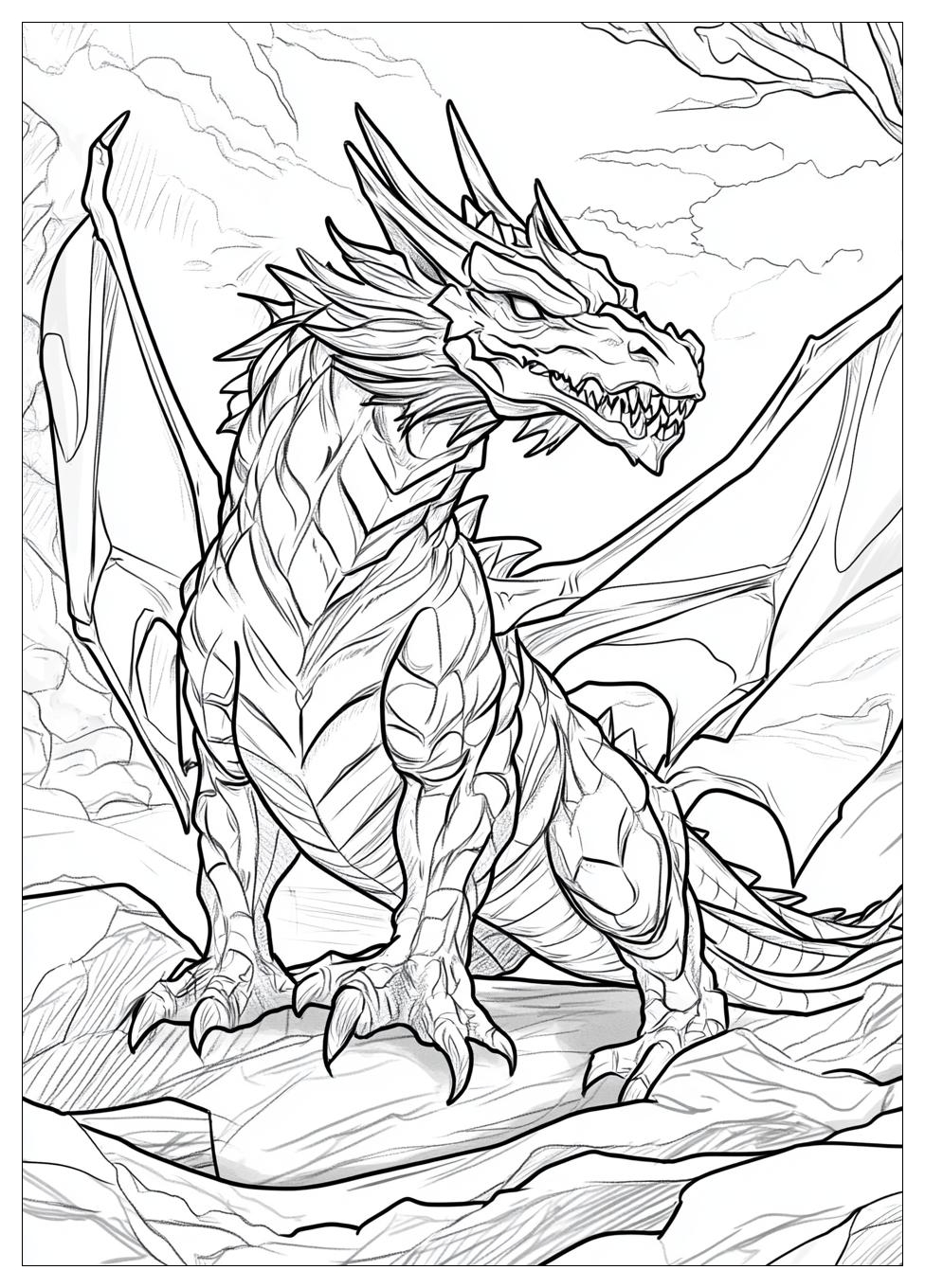 Böse Drachen Ausmalbilder 19
