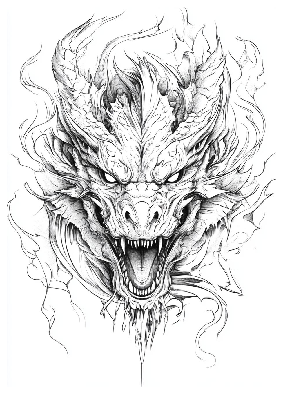 Böse Drachen Ausmalbilder 24