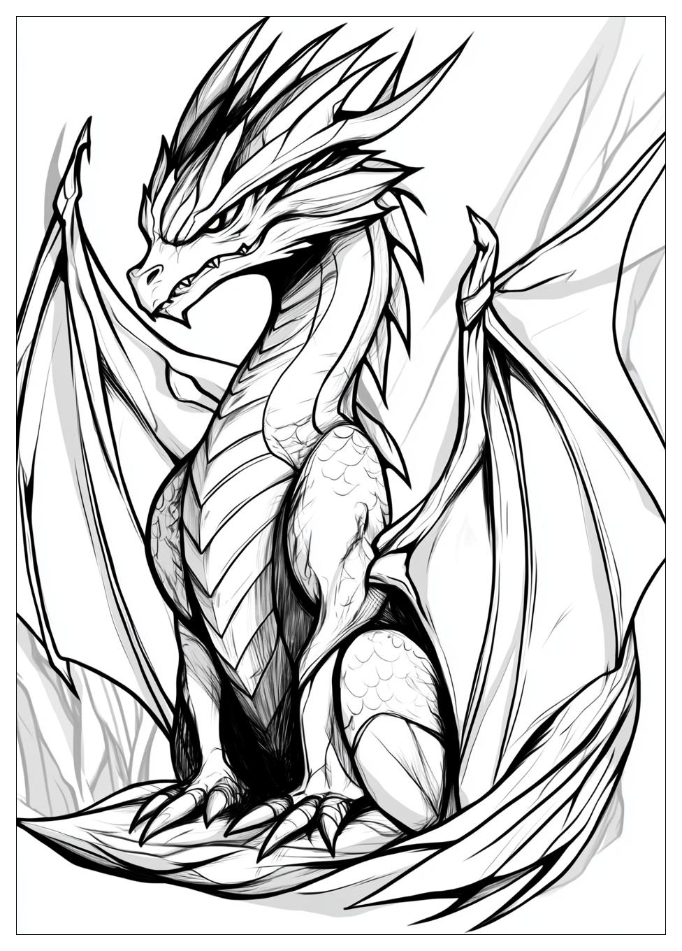 Böse Drachen Ausmalbilder 3