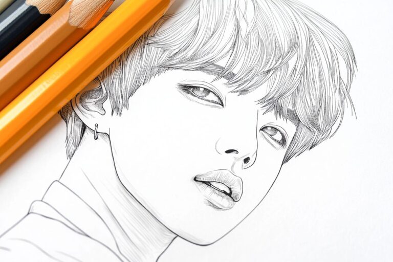 Bts Ausmalbilder : BTS-Motive zum Ausmalen – Kreativität und Fandom