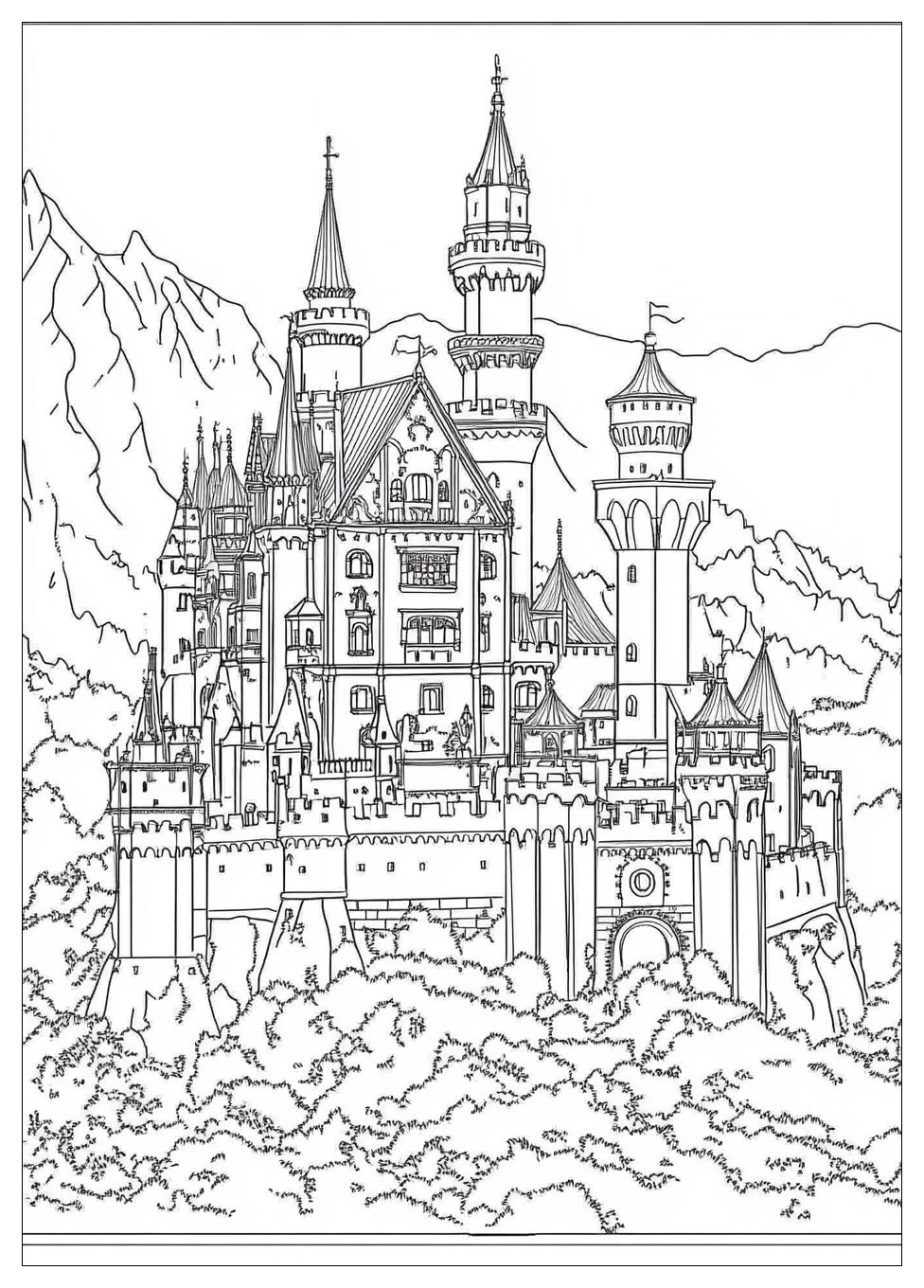 Burgen Ausmalbilder 14