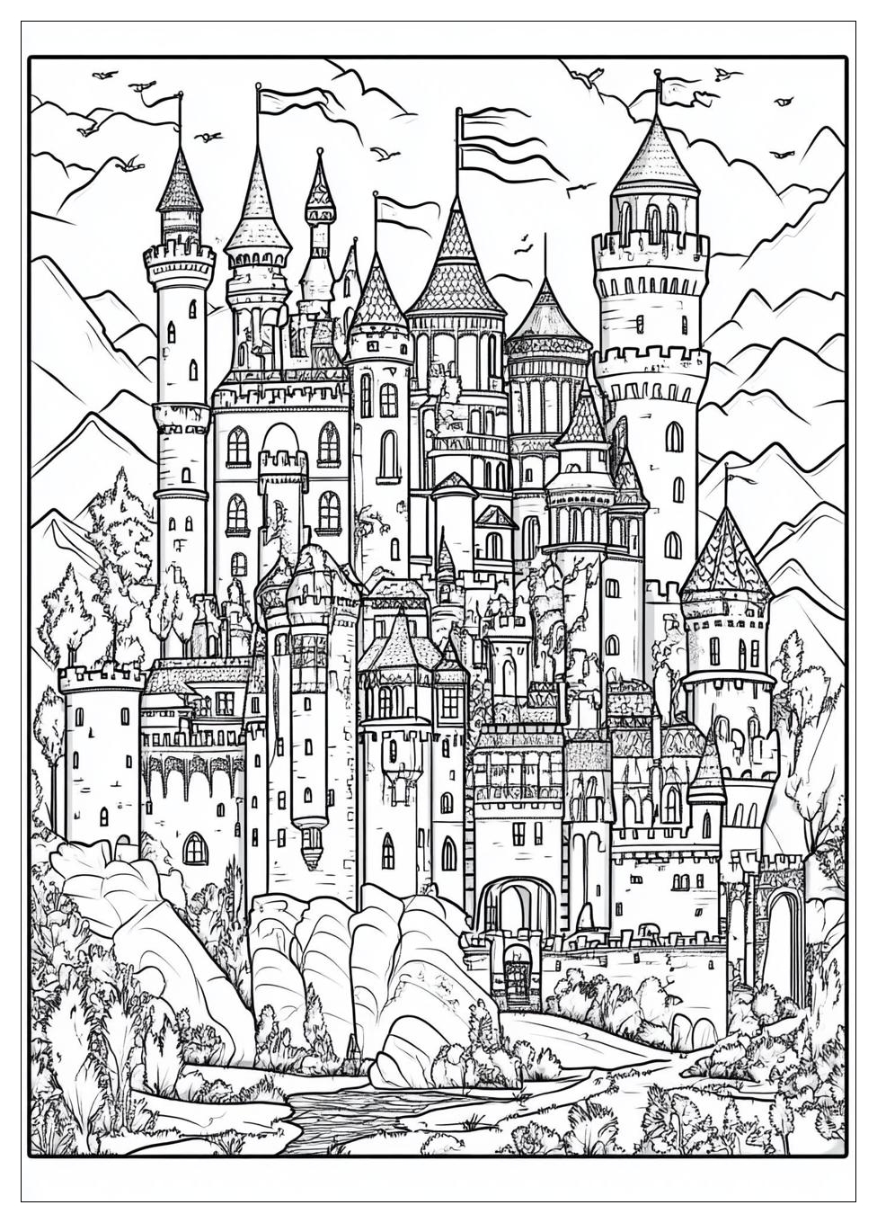 Burgen Ausmalbilder 6
