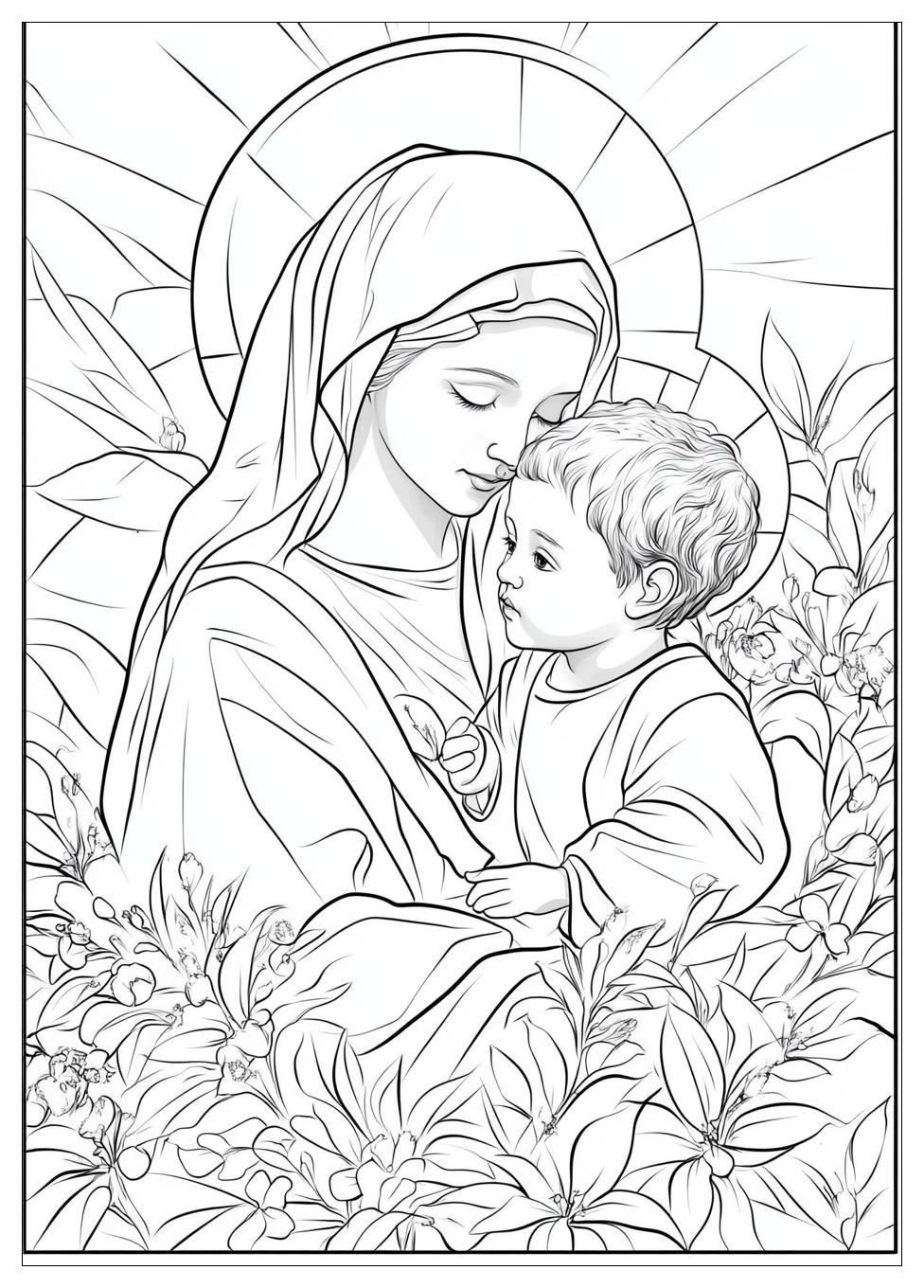 Christkind Ausmalbilder 22