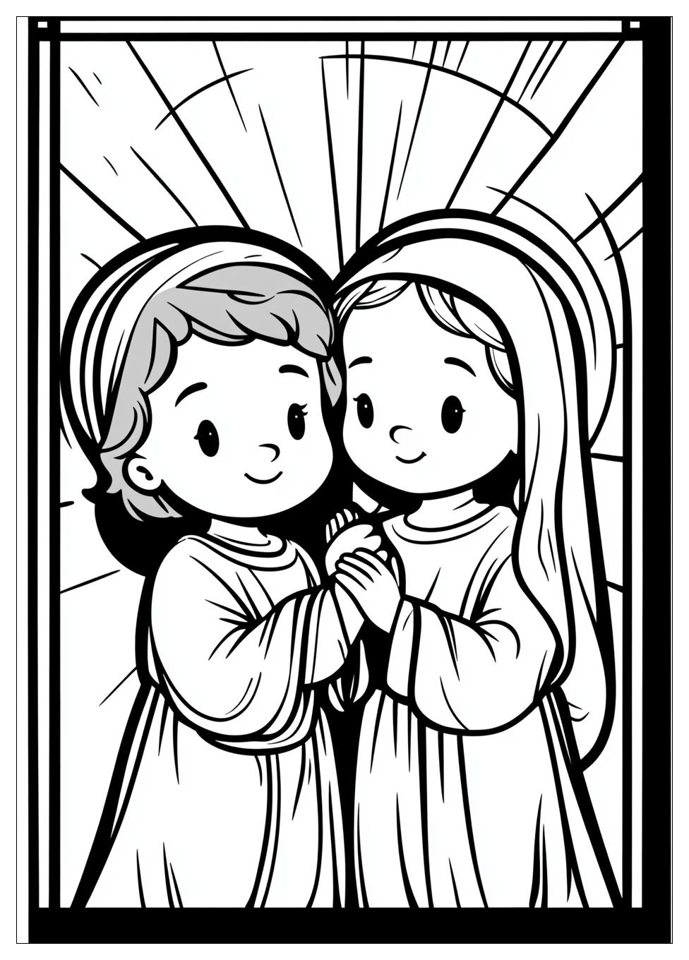 Christkind Ausmalbilder 7
