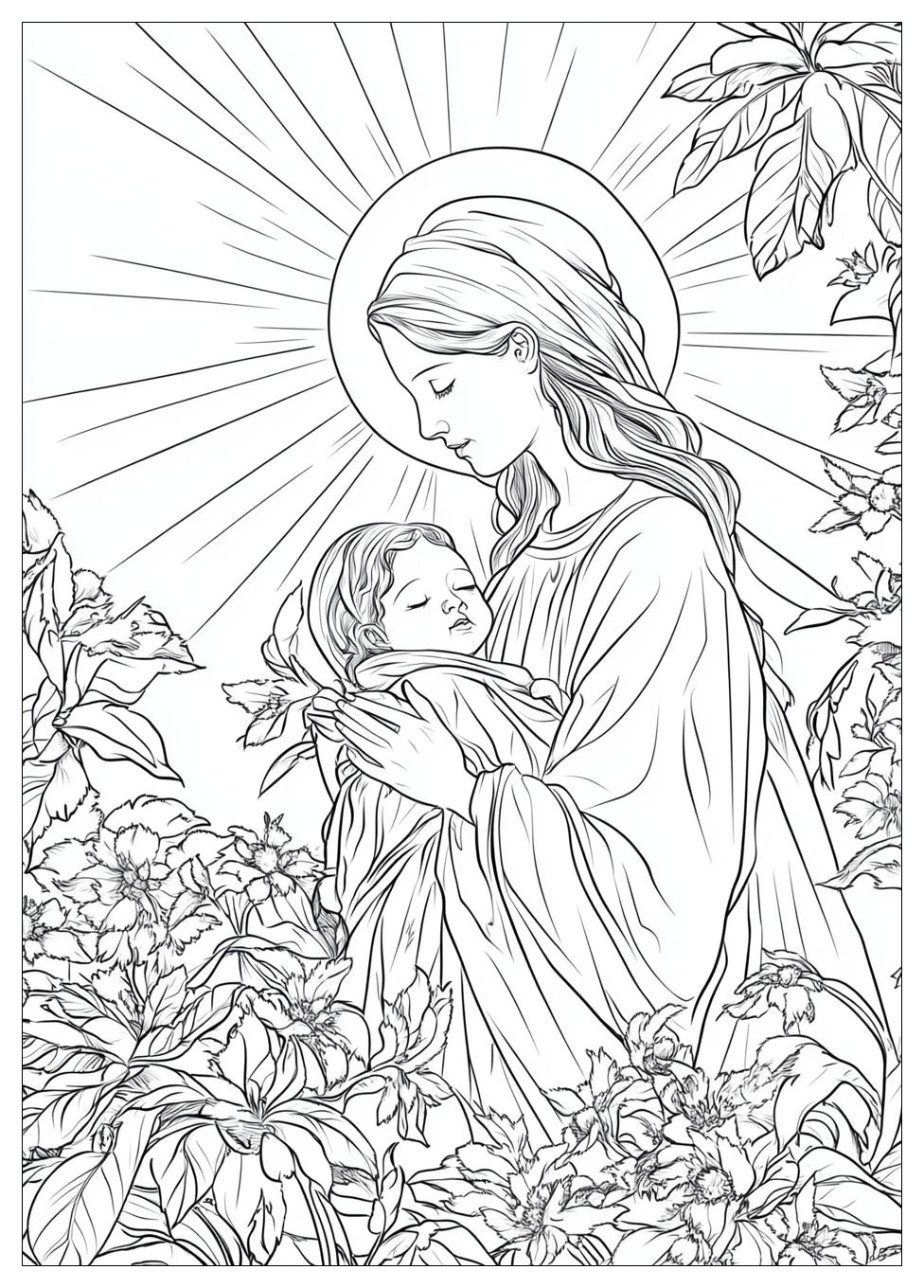Christkind Ausmalbilder 9