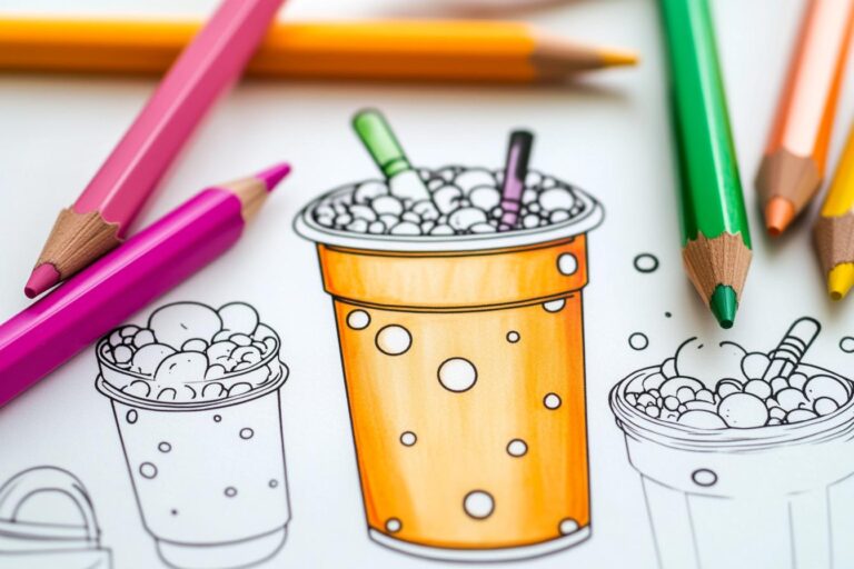 Cute Bubble Tea Ausmalbilder : Ausmalspass mit Bubble Tea