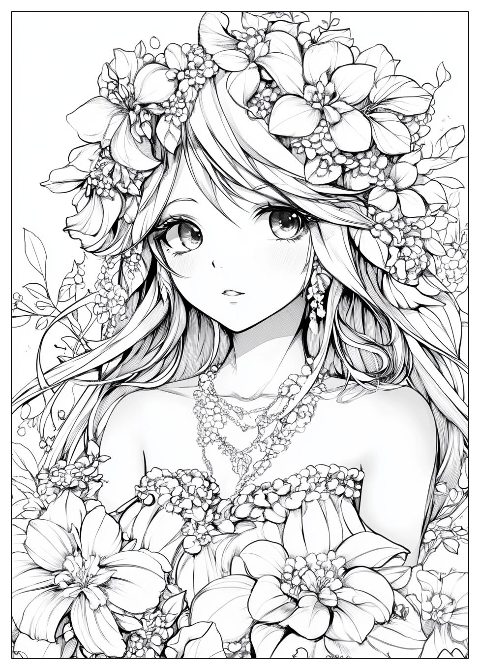 Cute Anime Ausmalbilder 11