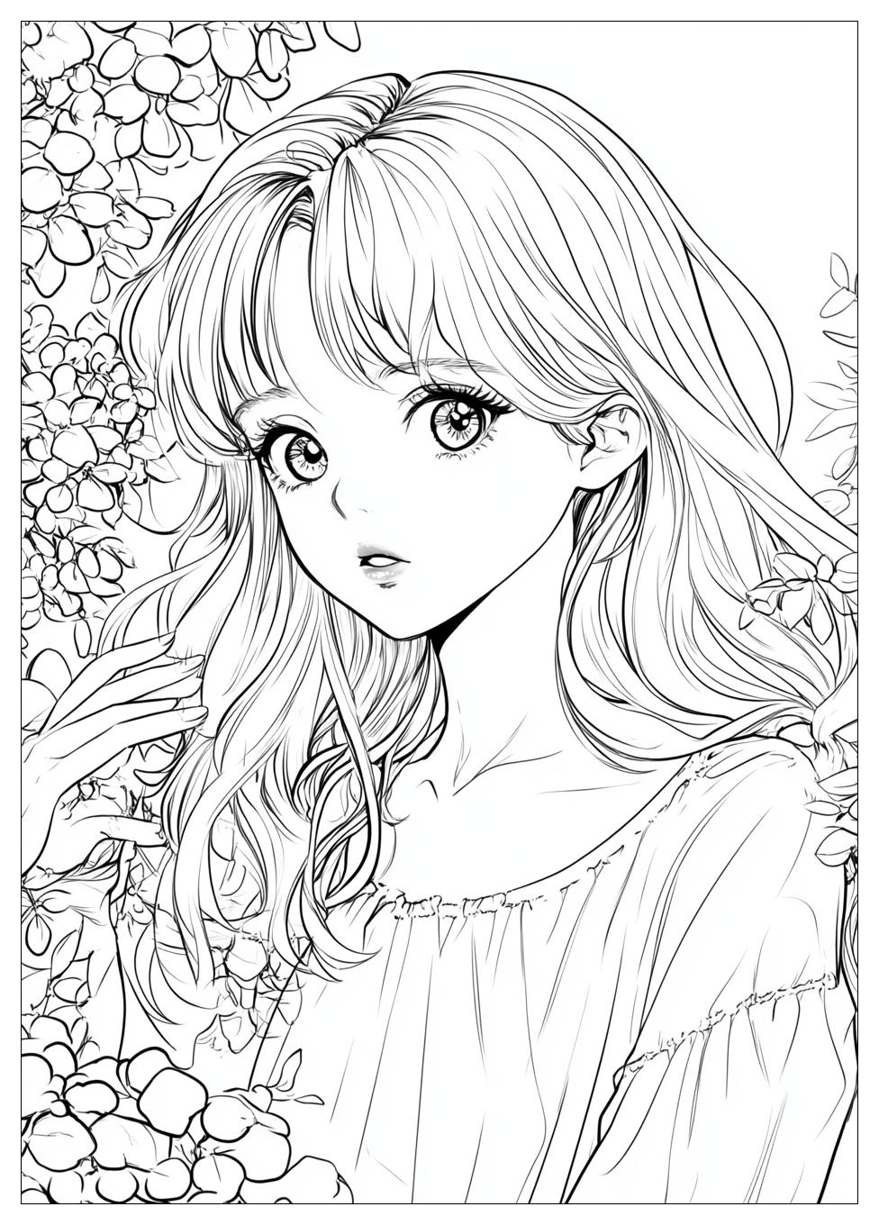 Cute Anime Ausmalbilder 13