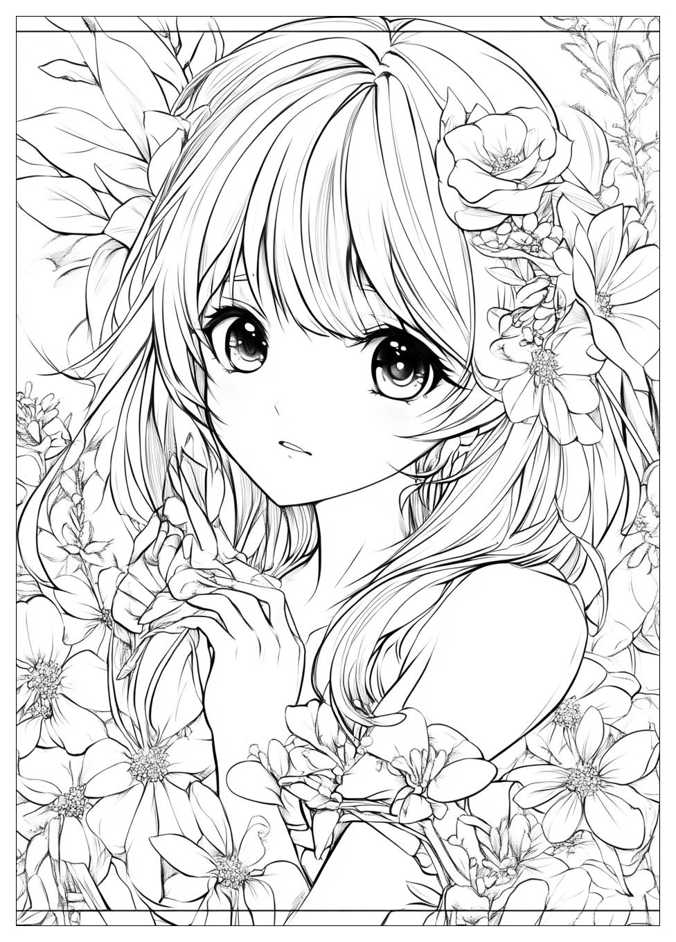Cute Anime Ausmalbilder 20