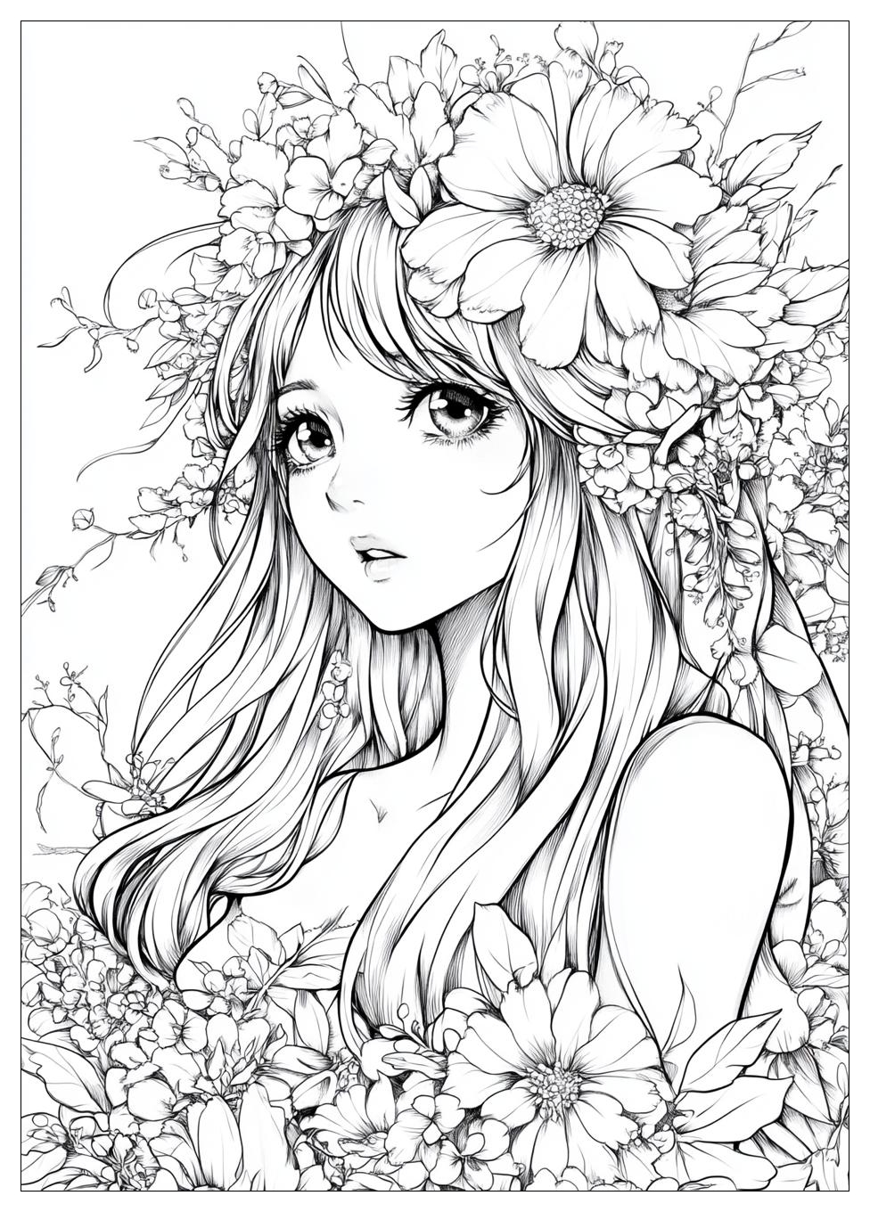 Cute Anime Ausmalbilder 23