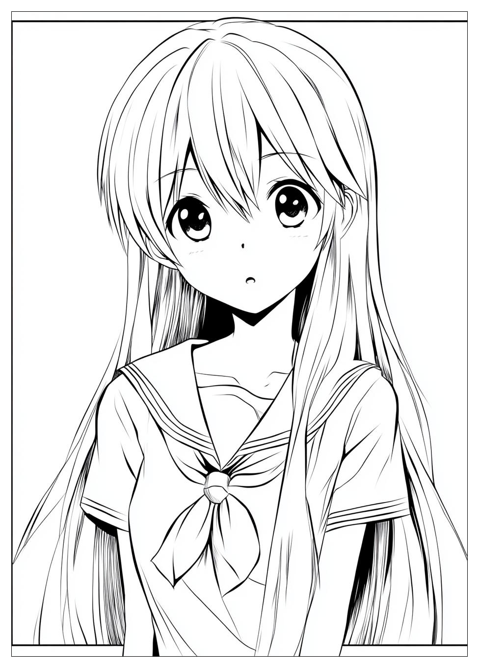 Cute Anime Ausmalbilder 3
