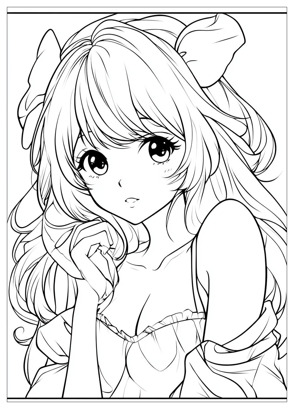 Cute Anime Ausmalbilder 4