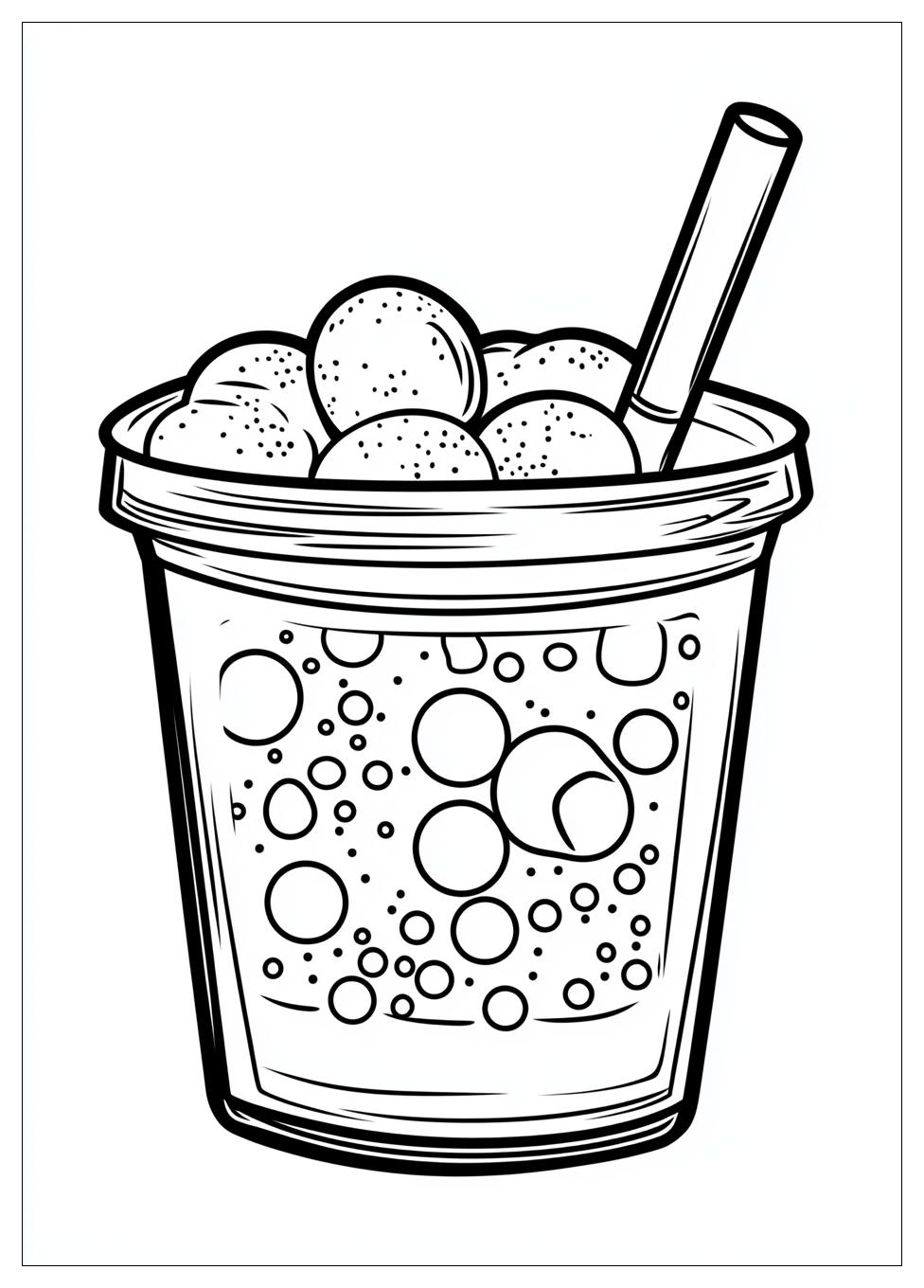 Cute Bubble Tea Ausmalbilder 1