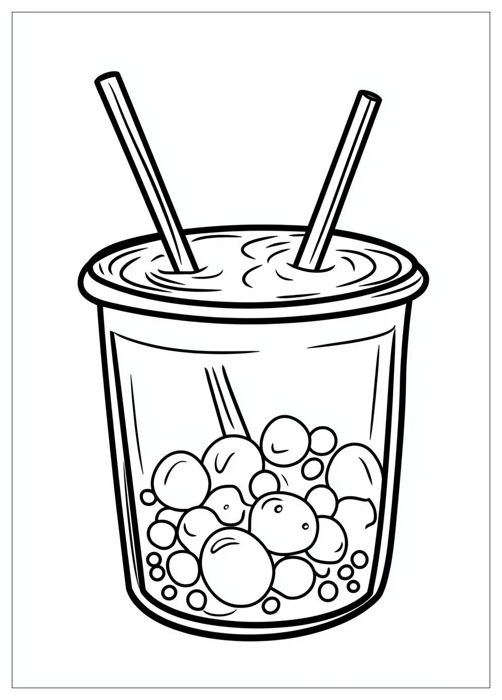 Cute Bubble Tea Ausmalbilder 11