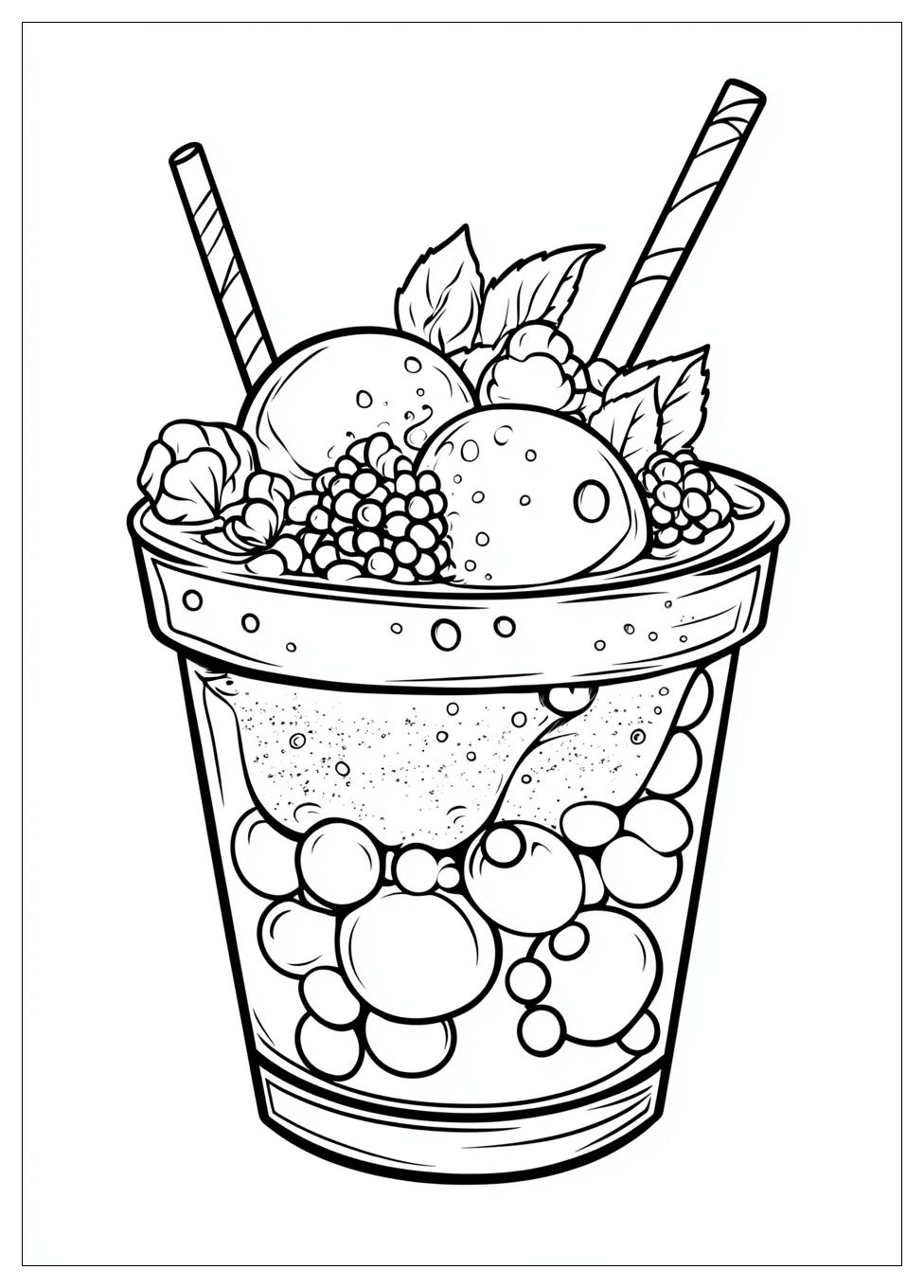 Cute Bubble Tea Ausmalbilder 13