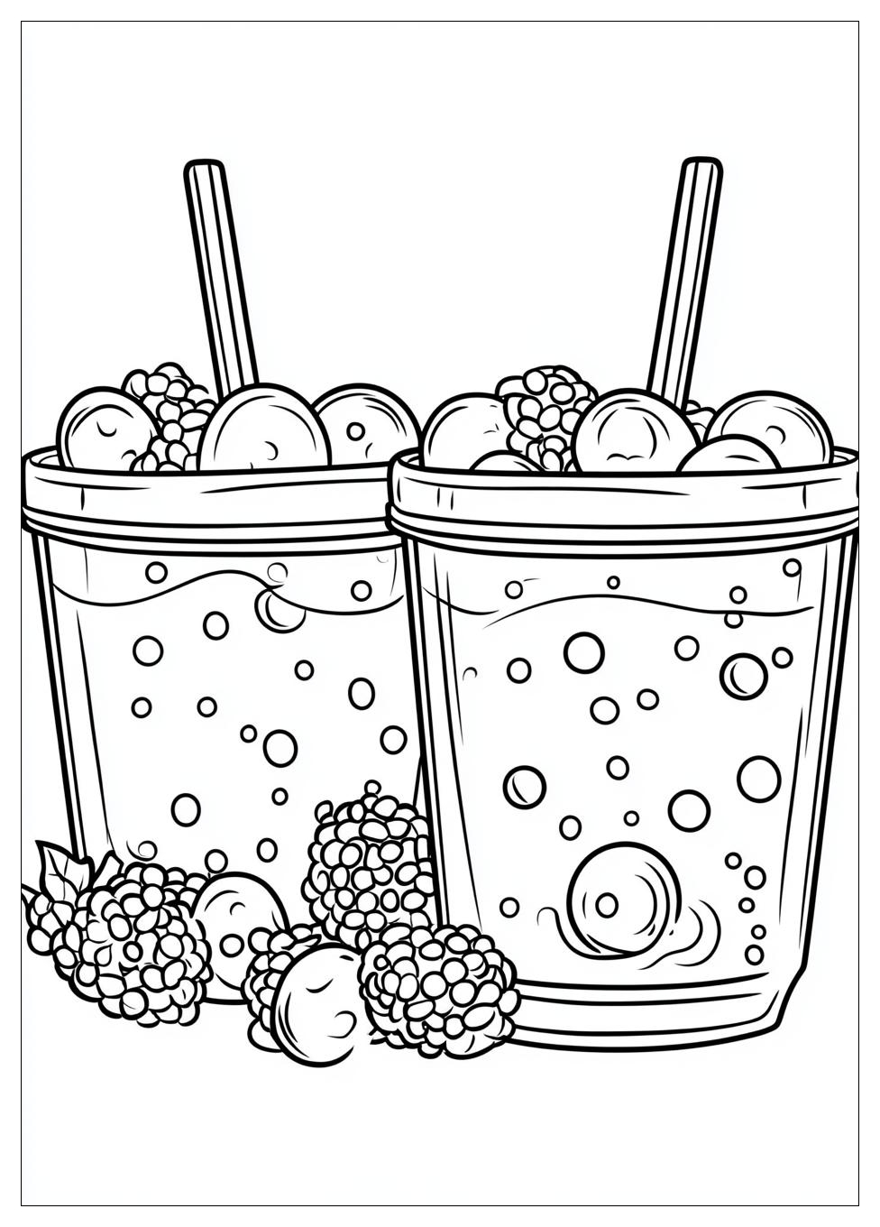 Cute Bubble Tea Ausmalbilder 15