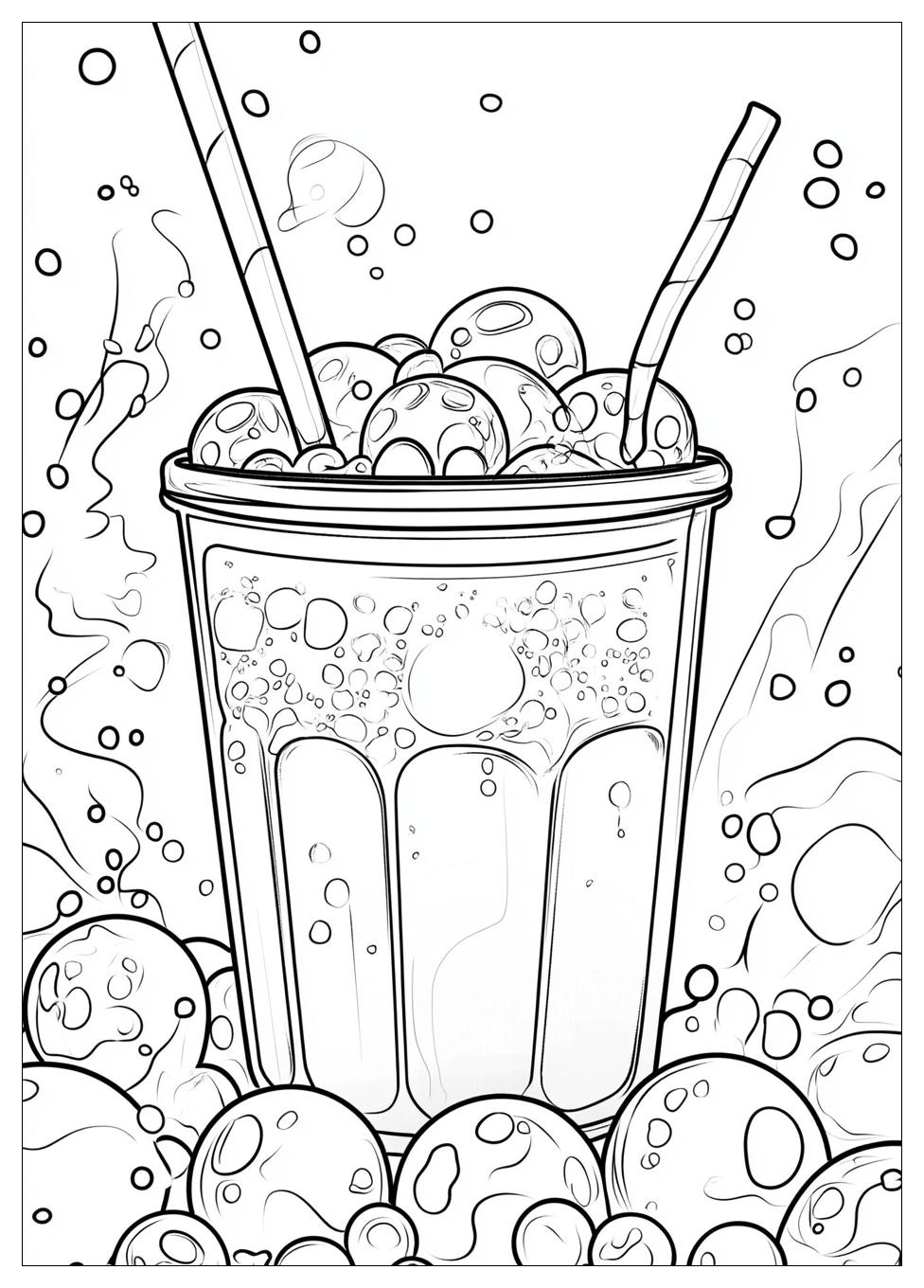 Cute Bubble Tea Ausmalbilder 17