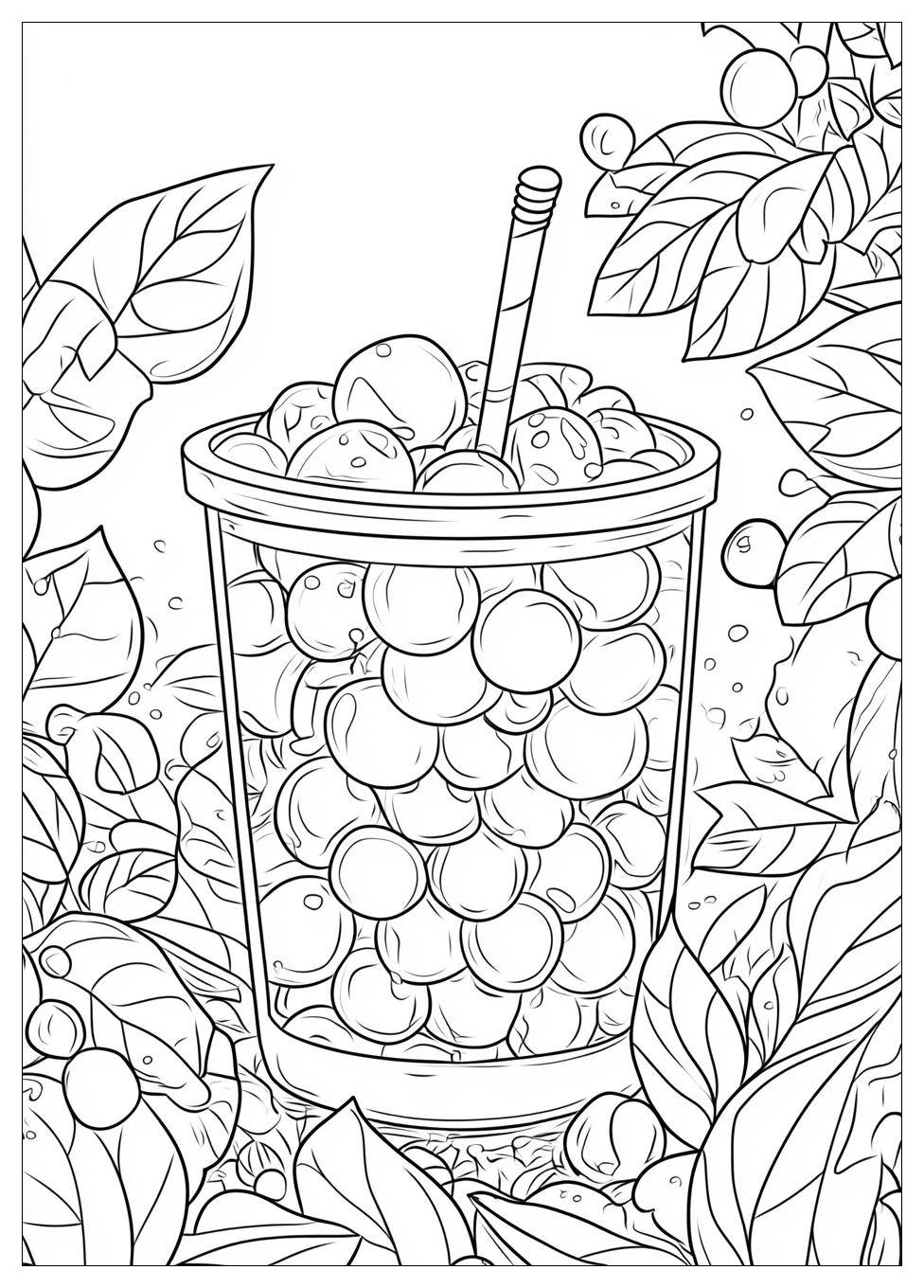 Cute Bubble Tea Ausmalbilder 18