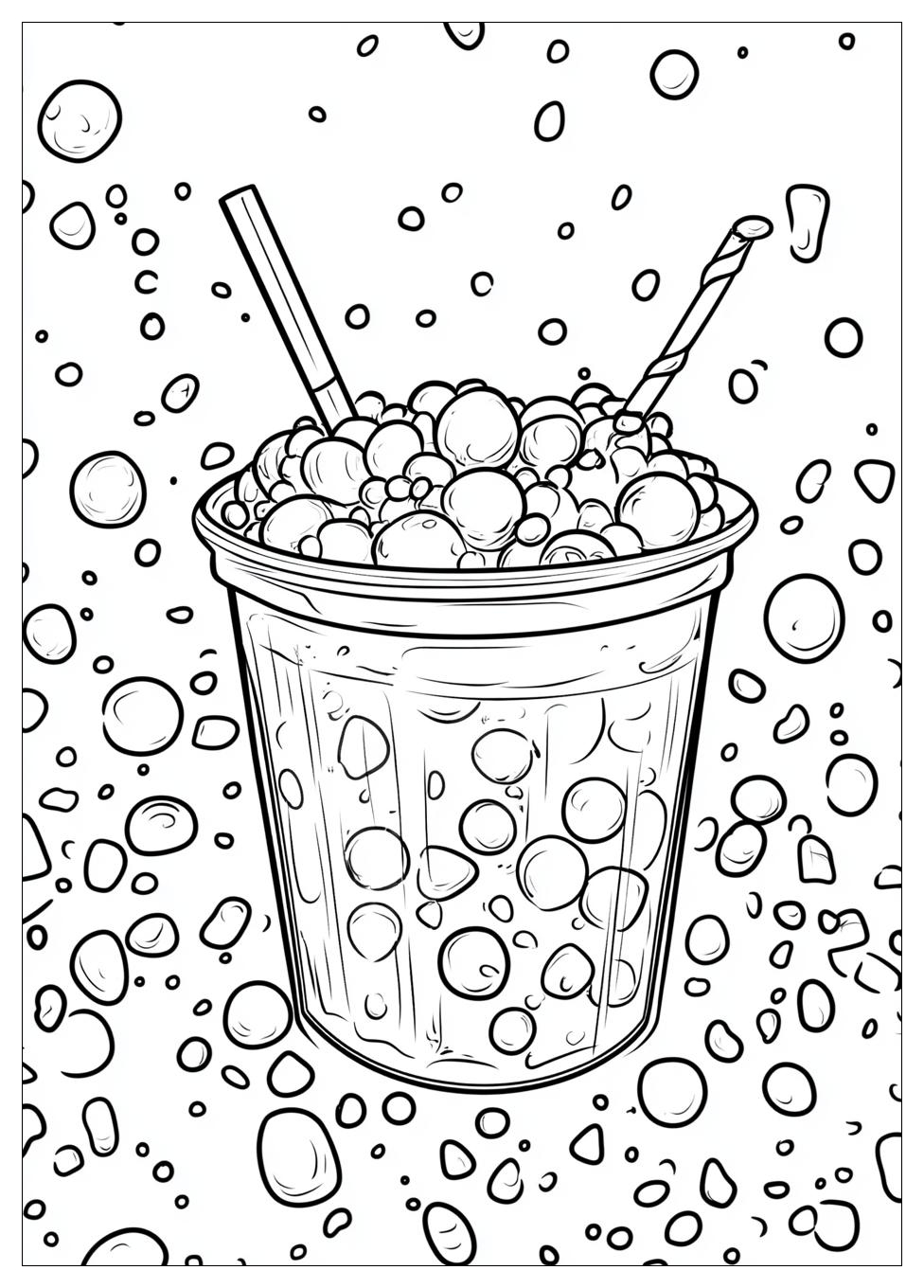 Cute Bubble Tea Ausmalbilder 19