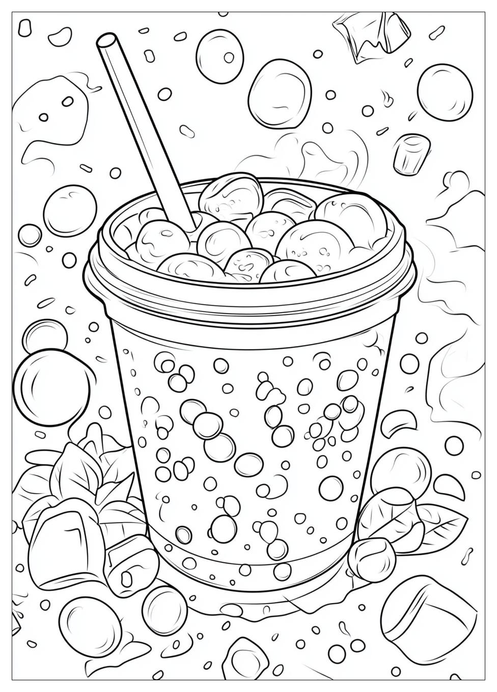 Cute Bubble Tea Ausmalbilder 22