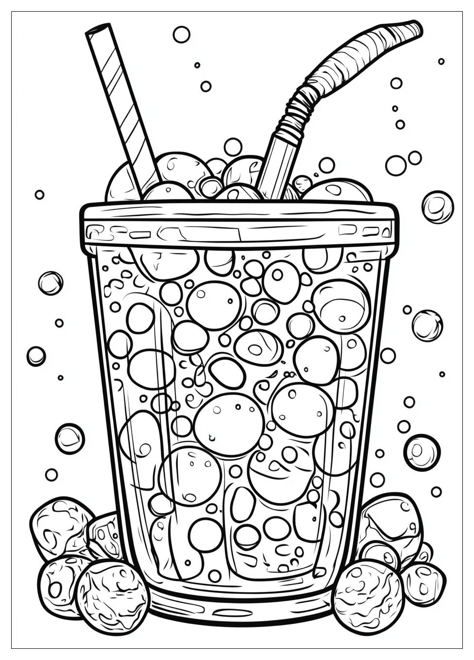 Cute Bubble Tea Ausmalbilder 23